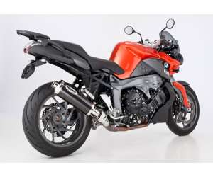 Scarico BMW K 1300 S anno  2009 - 2010 - 2011 - 2012 - 2013 - 2014 - 2015 - 2016   terminale di scarico HURRIC Rac 1 Slip on in carbonio colore carbonio