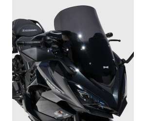 Parabrezza cupolino alto protezione maggiorata  (50 cm ) Ermax per Z 1000   SX (Ninja 1000   ) 2017 - 2018 - 2019   satin grigio 