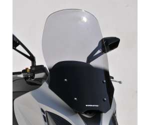 Parabrezza cupolino alto protezione maggiorata  (65 cm ) Ermax per X CITING 400 2017 - 2018 - 2019   dark black 