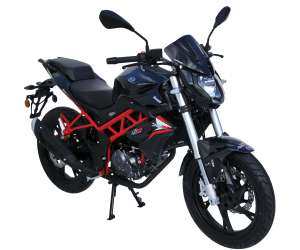 Cupolino basso sportivo Ermax per BN 125 2019 - 2020 nero chiaro fume