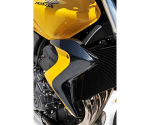 COPRIRADIATORI (AL PAIO) ERMAX PER CB 600 F HORNET BICOLORE 2013 MATT BIANCO /LOOK CARBON (NHB44 )