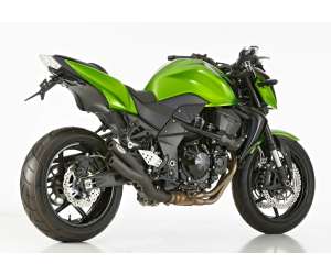 Scarico KAWASAKI Z750R anno  2011 - 2012   terminale di scarico HURRIC Pro 2 Slip on in acciaio inossidabile rivestito colore nero-opaco