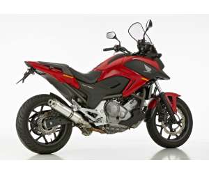 Scarico HONDA NC750X anno  2014 - 2015   terminale di scarico HURRIC Supersport Slip on in Alluminio lucidato colore argento