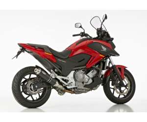 Scarico HONDA NC750X anno  2014 - 2015   terminale di scarico HURRIC Supersport Slip on in Alluminio anodizzato colore nero