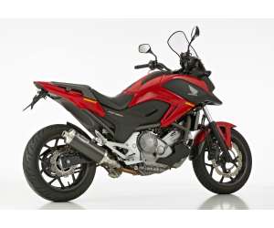 Scarico HONDA NC750X anno  2014 - 2015   terminale di scarico HURRIC Rac 1 Slip on in carbonio colore carbonio