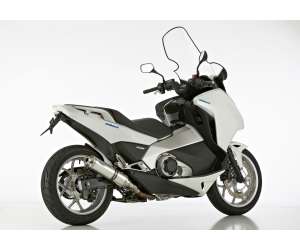 Scarico HONDA Integra 750 anno  2014 - 2015   terminale di scarico HURRIC Supersport Slip on in Alluminio lucidato colore argento