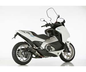 Scarico HONDA Integra 750 anno  2014 - 2015   terminale di scarico HURRIC Supersport Slip on in Alluminio anodizzato colore nero