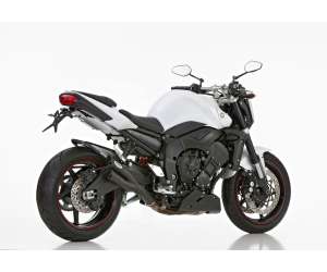Scarico YAMAHA FZ1 Fazer anno  2006 - 2007 - 2008 - 2009 - 2010 - 2011 - 2012 - 2013 - 2014 - 2015   terminale di scarico HURRIC Pro 2 Slip on in acciaio inossidabile rivestito colore nero-opaco