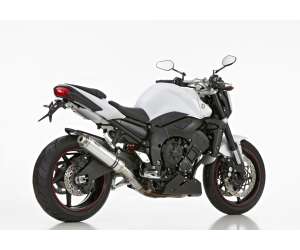 Scarico YAMAHA FZ1 Fazer anno  2006 - 2007 - 2008 - 2009 - 2010 - 2011 - 2012 - 2013 - 2014 - 2015   terminale di scarico HURRIC Supersport Slip on in Alluminio lucidato colore argento