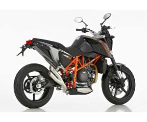 Scarico KTM 690 Duke R anno  2016 - 2017   terminale di scarico HURRIC Pro 2 Slip on in acciaio inossidabile lucidato colore argento