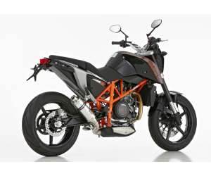 Scarico KTM 690 Duke anno  2016 - 2017 - 2018   terminale di scarico HURRIC Supersport Slip on in Alluminio lucidato colore argento