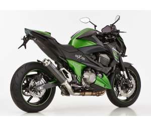 Scarico KAWASAKI Z800 anno  2013 - 2014 - 2015 - 2016   terminale di scarico HURRIC Supersport Slip on in carbonio colore carbonio