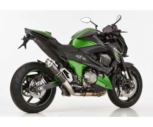 Scarico KAWASAKI Z800 anno  2013 - 2014 - 2015 - 2016   terminale di scarico HURRIC SP Slip on in carbonio colore carbonio