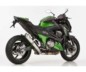 Scarico KAWASAKI Z800 anno  2013 - 2014 - 2015 - 2016   terminale di scarico HURRIC SP Slip on in acciaio inossidabile lucidato colore argento