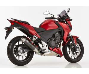 Scarico HONDA CB500F anno  2017 - 2018   terminale di scarico HURRIC Supersport Slip on in carbonio colore carbonio
