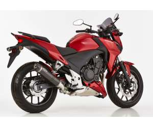 Scarico HONDA CB500X 2013 - 2014 - 2015 - 2016  .  SHARK Street GP Slip on terminale di scarico carbonio colore carbonio