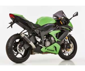 Scarico KAWASAKI ZX-6R 636 2013 - 2014 - 2015 - 2016  .  SHARK Factory Slip on terminale di scarico carbonio colore carbonio