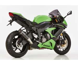 Scarico KAWASAKI ZX-6R 636 2013 - 2014 - 2015 - 2016  .  SHARK Street GP Slip on terminale di scarico carbonio colore carbonio