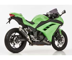 Scarico KAWASAKI Ninja 300 anno  2013 - 2014 - 2015 - 2016   terminale di scarico HURRIC SP Slip on in carbonio colore carbonio