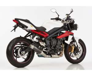 Scarico TRIUMPH Street Triple 2013 - 2014 - 2015 - 2016  .  SHARK Factory Slip on terminale di scarico carbonio colore carbonio