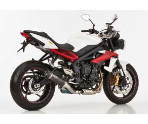 Scarico TRIUMPH Street Triple 2013 - 2014 - 2015 - 2016  .  SHARK Street GP Slip on terminale di scarico carbonio colore carbonio