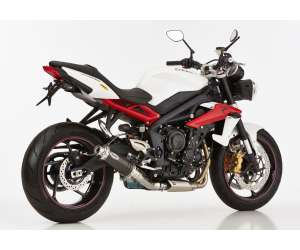 Scarico TRIUMPH Street Triple R anno  2013 - 2014 - 2015 - 2016   terminale di scarico HURRIC Supersport Slip on in carbonio colore carbonio