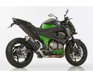 Scarico KAWASAKI Z800 anno  2013 - 2014 - 2015 - 2016   terminale di scarico HURRIC Rac 1 Slip on in Alluminio anodizzato colore nero