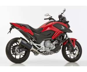Scarico HONDA NC750S anno  2014 - 2015   terminale di scarico HURRIC Rac 1 Slip on in Alluminio anodizzato colore nero