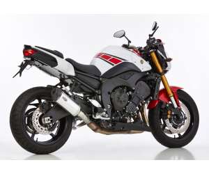 Scarico YAMAHA FZ8 2010 - 2011 - 2012 - 2013 - 2014 - 2015 - 2016  .  SHARK DSX-5 Slip on terminale di scarico Alluminio lucidato/silenziatore acciaio inossidabile nero opaco rivestito colore argento