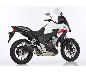 Scarico HONDA CBR500R anno  2017 - 2018   terminale di scarico HURRIC Rac 1 Slip on in Alluminio anodizzato colore nero
