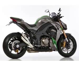 Scarico KAWASAKI Z1000 SX anno  2017 - 2018   terminale di scarico HURRIC Pro 2 Slip on in acciaio inossidabile lucidato colore argento