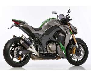 Scarico KAWASAKI Z1000 SX 2017 - 2018  .  SHARK Track Slip on terminale di scarico Alluminio anodizzato colore nero