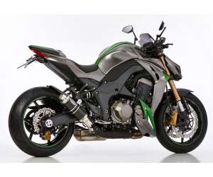 Scarico KAWASAKI Z1000 SX anno  2014 - 2015 - 2016   terminale di scarico HURRIC Supersport Slip on in Alluminio anodizzato colore nero