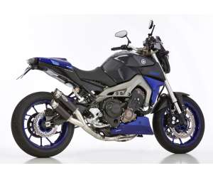 Scarico YAMAHA MT-09 Sport Tracker 2014 - 2015 - 2016  .  SHARK Track sistema completo terminale di scarico Alluminio anodizzato colore nero