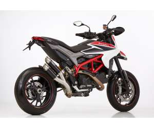 Scarico DUCATI Hypermotard 821 2013 - 2014 - 2015  .  SHARK Track Slip on terminale di scarico Alluminio anodizzato colore nero