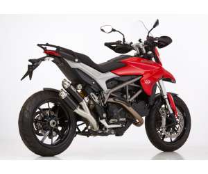 Scarico DUCATI Hyperstrada 821 2013 - 2014 - 2015  .  SHARK Track Slip on terminale di scarico Alluminio anodizzato colore nero