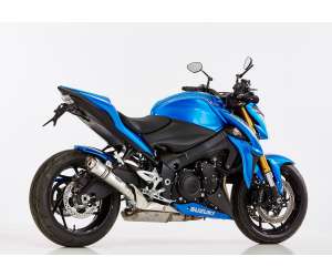 Scarico SUZUKI GSX-S 1000F anno  2017 - 2018   terminale di scarico HURRIC SP Slip on in acciaio inossidabile lucidato colore argento