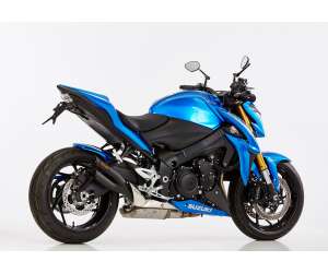 Scarico SUZUKI GSX-S 1000F anno  2017 - 2018   terminale di scarico HURRIC Pro 2 Slip on in acciaio inossidabile rivestito colore nero-opaco