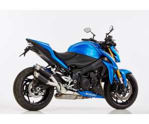 Scarico SUZUKI GSX-S 1000F 2017 - 2018  .  SHARK Track Slip on terminale di scarico Alluminio anodizzato colore nero
