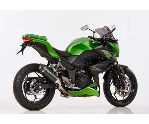 Scarico KAWASAKI Z300 2015 - 2016  .  SHARK Street GP Slip on terminale di scarico carbonio colore carbonio