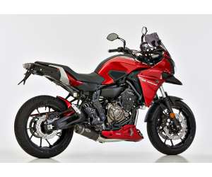 Scarico YAMAHA Tracer 700 2016 - 2017 - 2018  .  SHARK Street GP sistema completo terminale di scarico carbonio colore carbonio