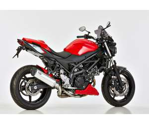 Scarico SUZUKI SV 650 X 2018.  SHARK DSX-5 Slip on terminale di scarico Alluminio lucidato/silenziatore acciaio inossidabile nero opaco rivestito colore argento