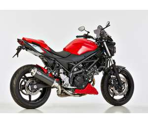 Scarico SUZUKI SV 650 X anno  2018 terminale di scarico HURRIC Rac 1 Slip on in carbonio colore carbonio