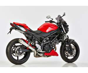 Scarico SUZUKI SV 650 X anno  2018 terminale di scarico HURRIC SP Slip on in acciaio inossidabile lucidato colore argento