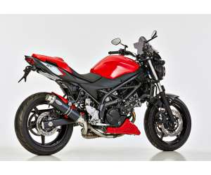 Scarico SUZUKI SV 650 anno  2016 - 2017 - 2018   terminale di scarico HURRIC Supersport Slip on in Alluminio anodizzato colore nero
