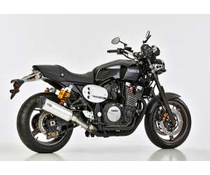 Scarico YAMAHA XJR1300 2007 - 2008 - 2009 - 2010 - 2011 - 2012 - 2013 - 2014 - 2015 - 2016  .  SHARK DSX-5 Slip on terminale di scarico Alluminio lucidato/silenziatore acciaio inossidabile nero opaco rivestito colore argento