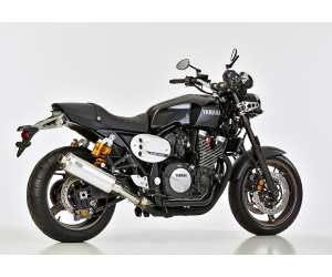 Scarico YAMAHA XJR1300 anno  2007 - 2008 - 2009 - 2010 - 2011 - 2012 - 2013 - 2014 - 2015 - 2016   terminale di scarico HURRIC Rac 1 Slip on in Alluminio lucidato colore argento