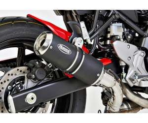 Scarico SUZUKI Gladius 650 anno  2009 - 2010 - 2011 - 2012 - 2013 - 2014 - 2015 - 2016   terminale di scarico HURRIC Lap 1 Slip on in acciaio inossidabile rivestito/silenziatore acciaio inossidabile lucidato colore nero-opaco