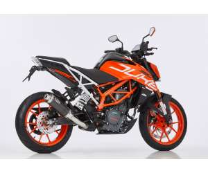 Scarico KTM 125 Duke anno  2017 - 2018   terminale di scarico HURRIC Supersport Slip on in carbonio colore carbonio