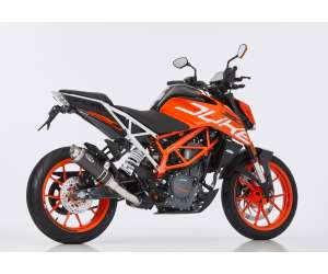 Scarico KTM 125 Duke anno  2017 - 2018   terminale di scarico HURRIC SP Slip on in carbonio colore carbonio